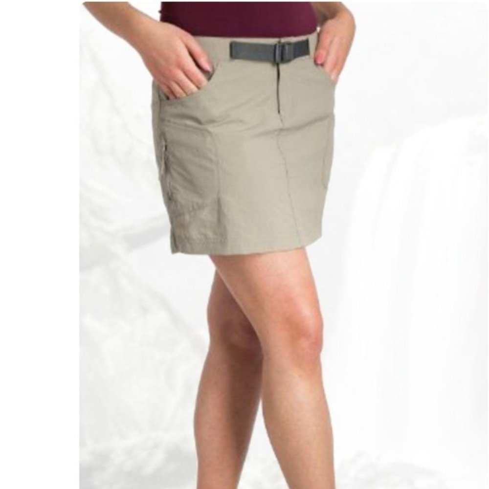 Columbia Tan Khaki Omni-Wick Utility Mini Skirt